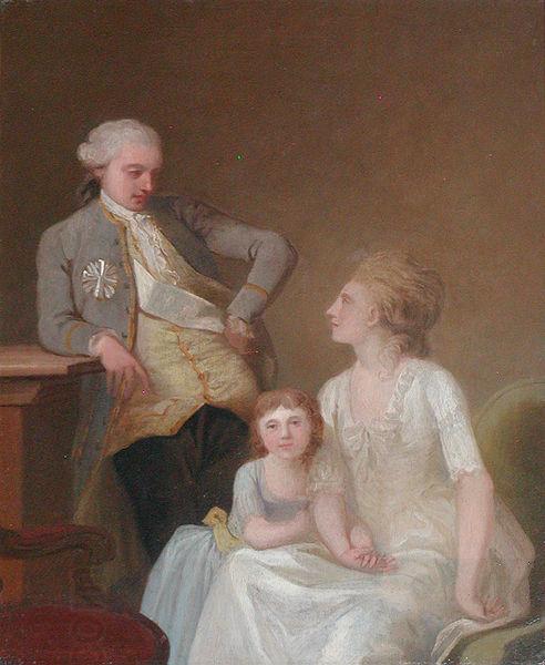 Jens Juel Johan Theodor Holmskjold and family China oil painting art